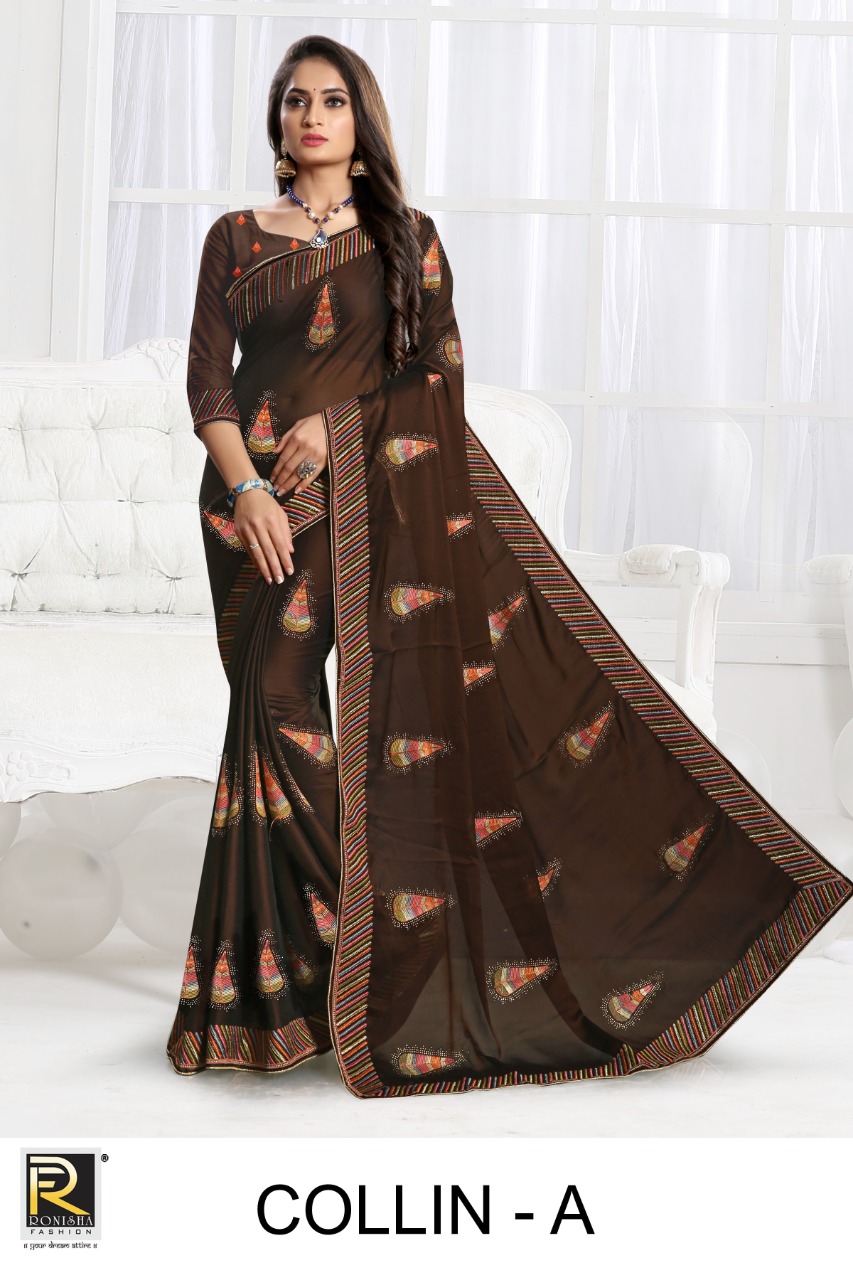 Ranjna Collin Thread Worked Siroski Stone Exclusive Collection Online Shop