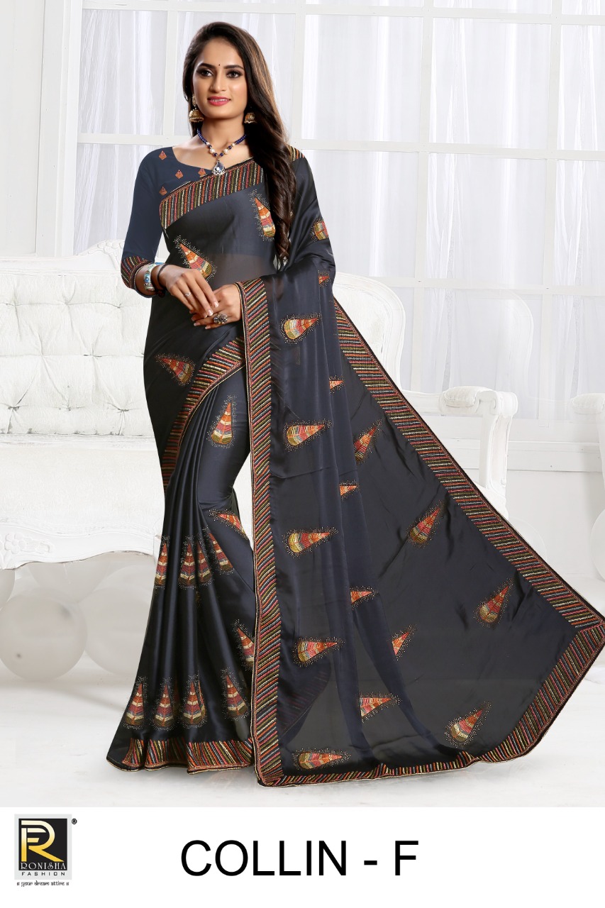 Ranjna Collin Thread Worked Siroski Stone Exclusive Collection Online Shop