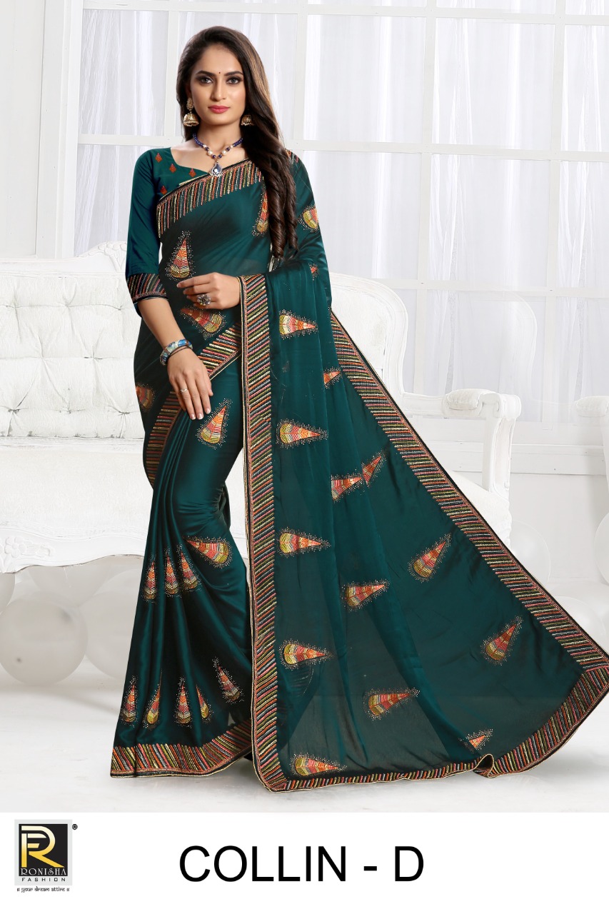 Ranjna Collin Thread Worked Siroski Stone Exclusive Collection Online Shop