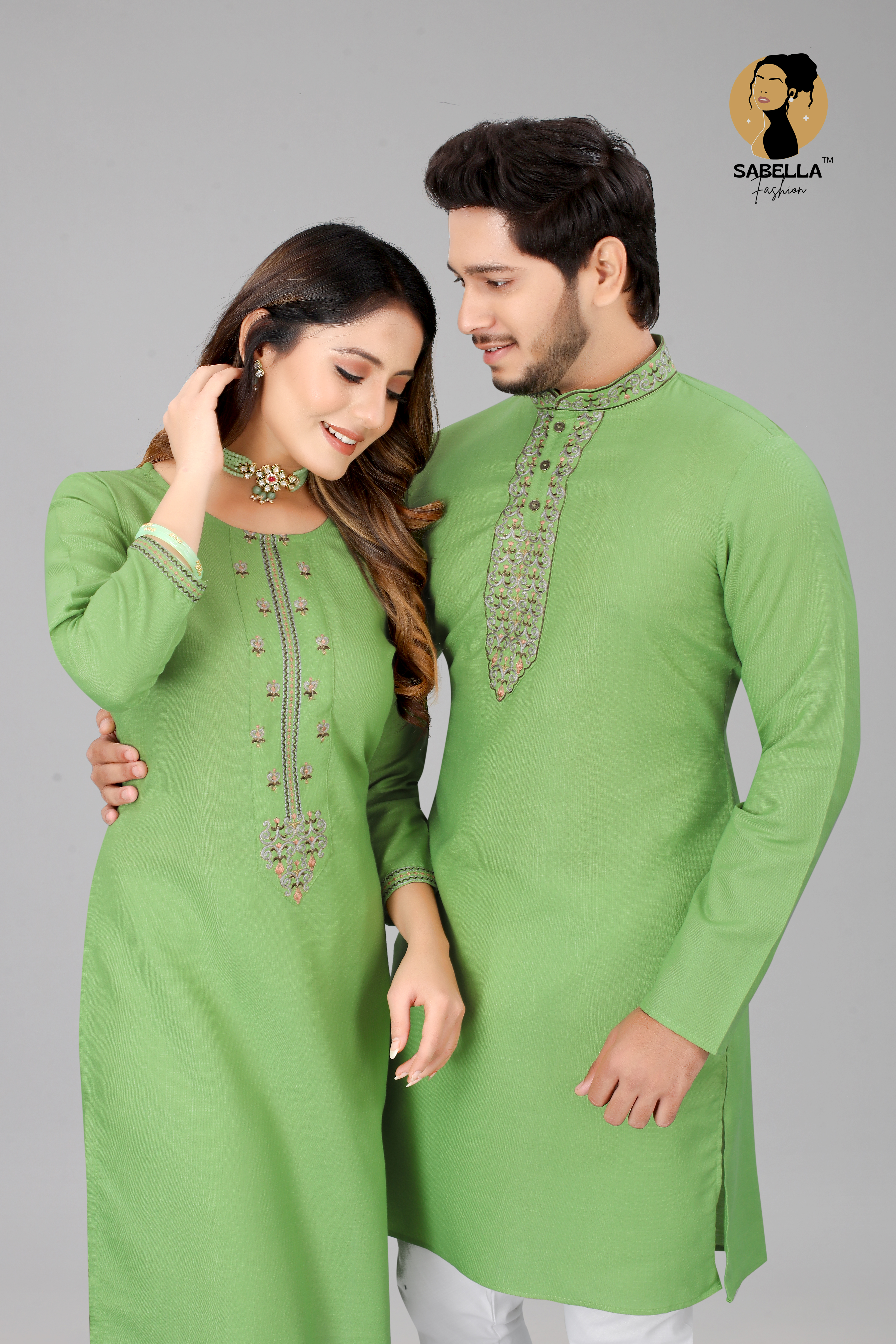 Green Kurti With Pant And Dupatta | Leemboodi