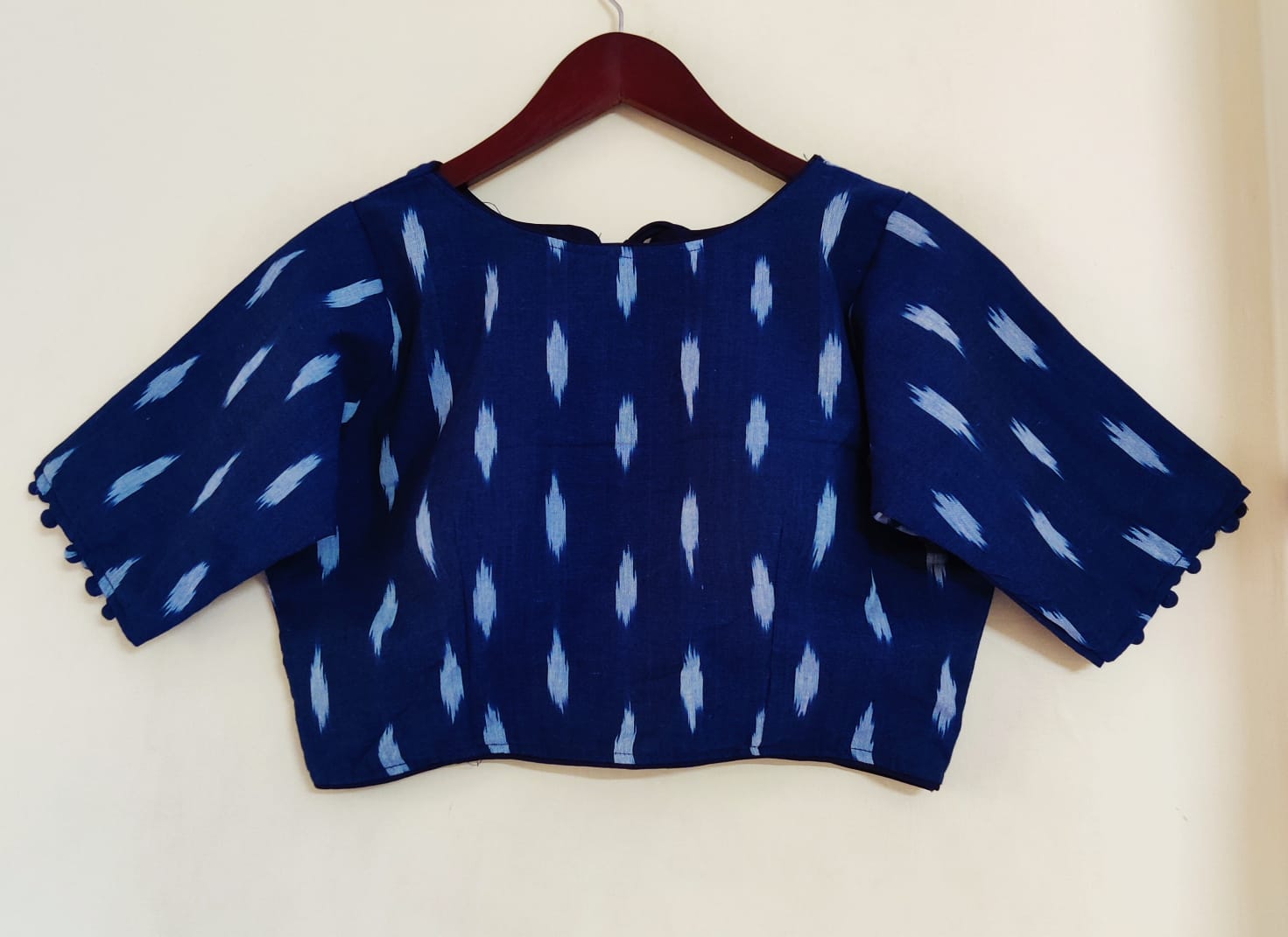Ikkat  Vol 3 Blouse In Boat Neck Readymade Designer Blouse Collection