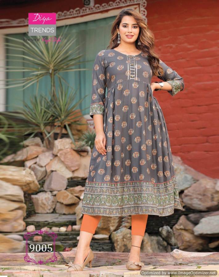 Designer Purple Party Wear Kurti | Latest Kurti Designs