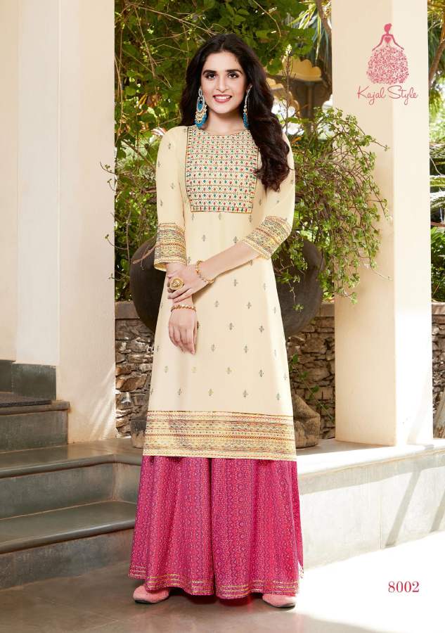 Kajal Style Fashion Label Vol 8 Fancy Wear Kurti With Bottom Catalog