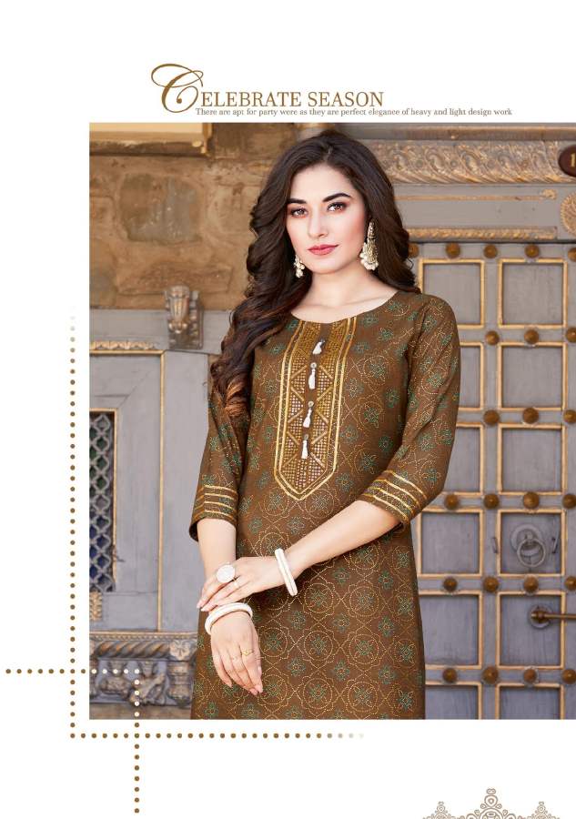 Kajal Style Fashion Label Vol 8 Fancy Wear Kurti With Bottom Catalog