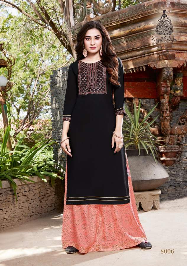 Kajal Style Fashion Label Vol 8 Fancy Wear Kurti With Bottom Catalog