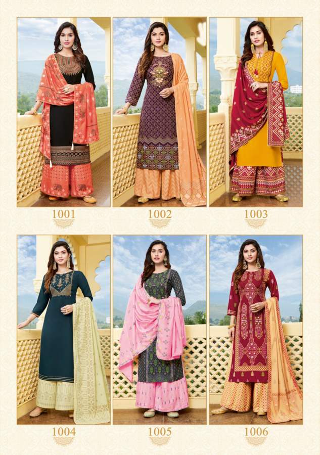 Kajal Style Gulzar Vol 8 Festival Stylish Fancy Top Bottom With Duptta Catalog
