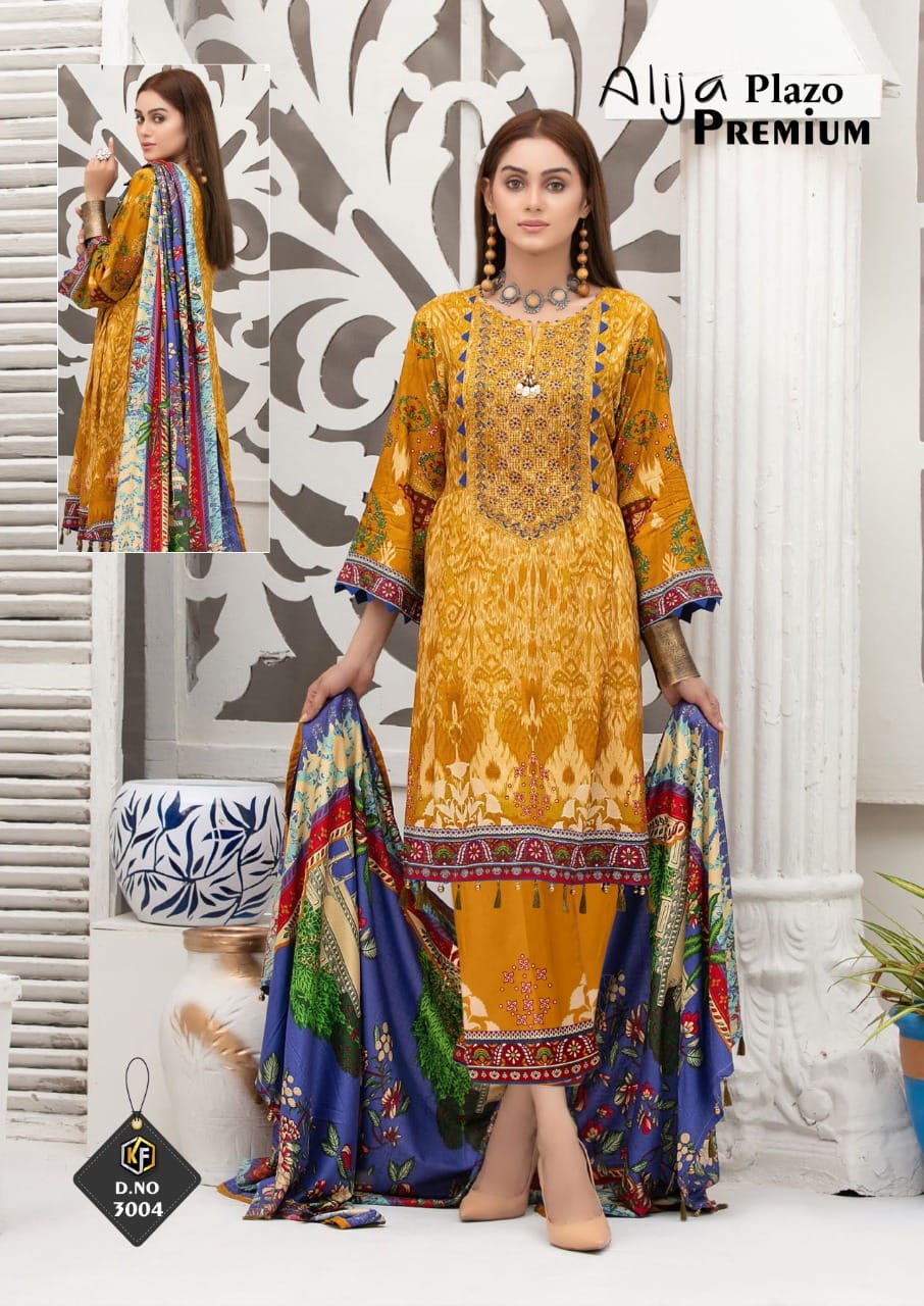 Keval Fab Alija Plazo Premium Vol 3 Heavy Cotton Karachi Dress Material Catalog
