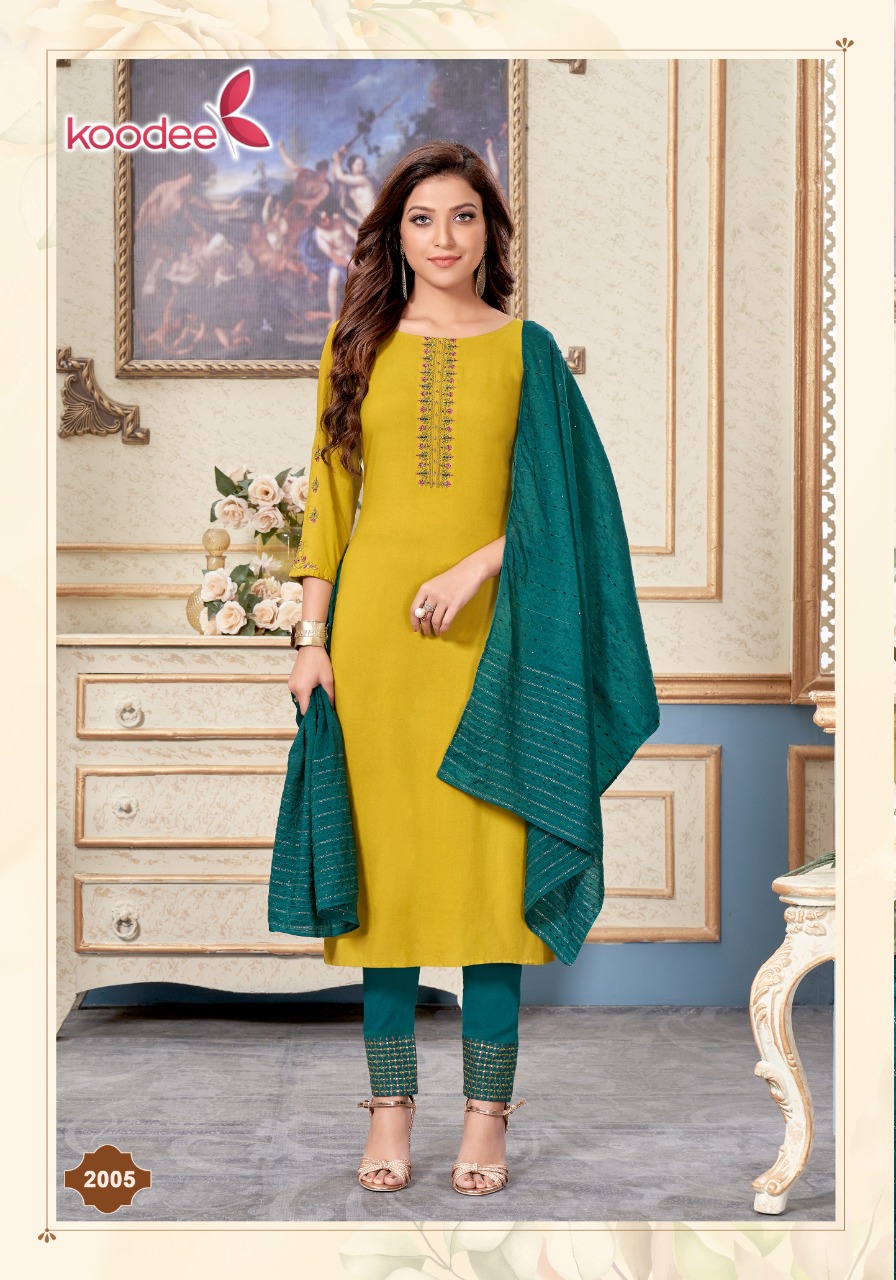 Koodee Mayra Vol  2  Ready Made Kurti Bottom With Dupatta Catalog