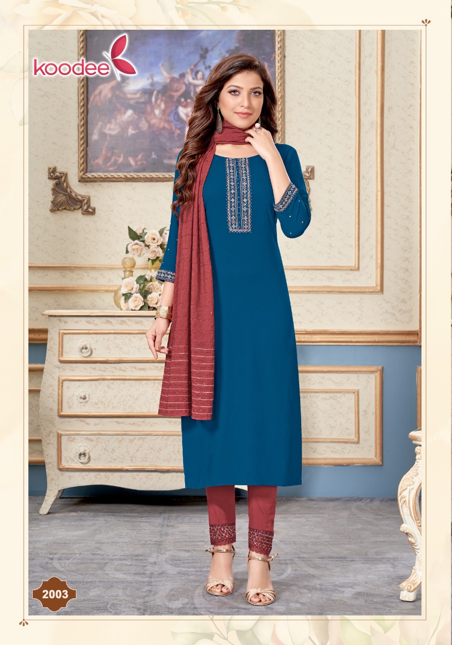 Koodee Mayra Vol  2  Ready Made Kurti Bottom With Dupatta Catalog