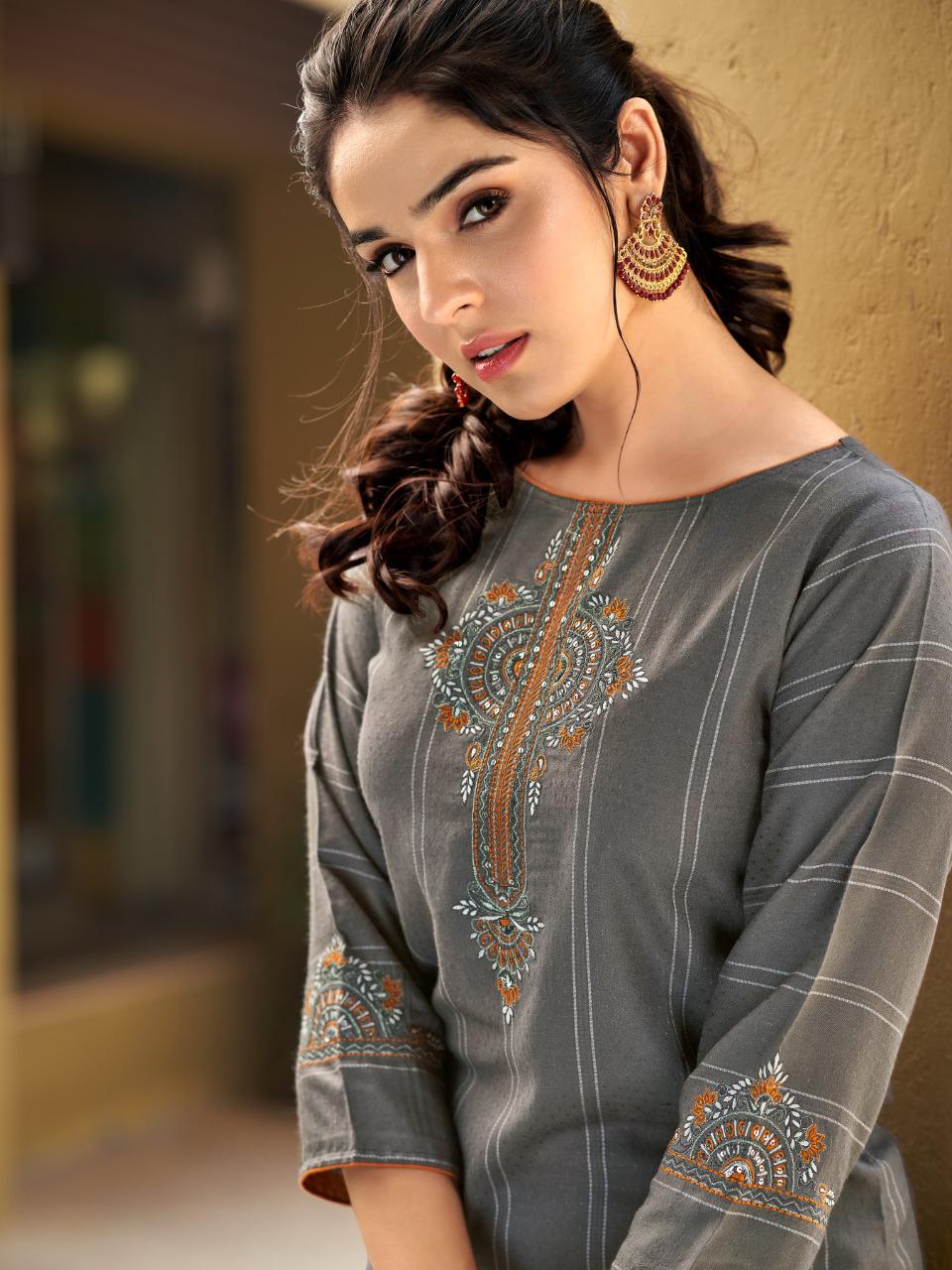 Ladies Flavour Saanvi Vol 2 Heavy Rayon Designer Kurti With Bottom For Casual Wear Collection
