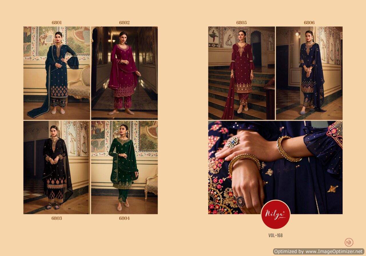 Lt Nitya 168 Georgette Wear Designer Salwar Kameez  Catalog