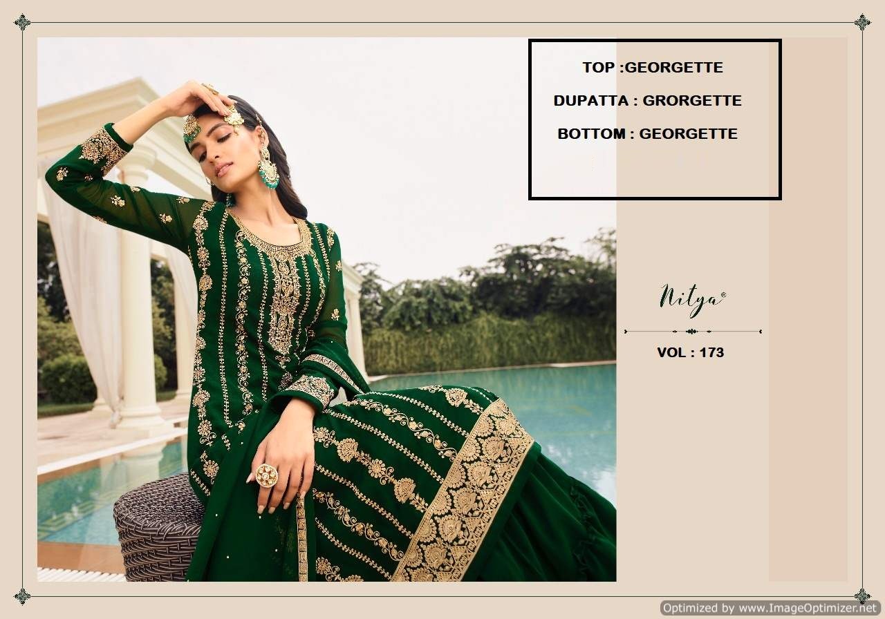Lt Nitya 173 Georgette Wear Designer Salwar Kameez Catalog