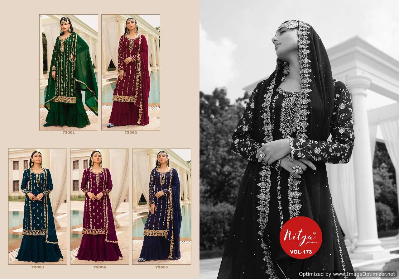 Lt Nitya 173 Georgette Wear Designer Salwar Kameez Catalog