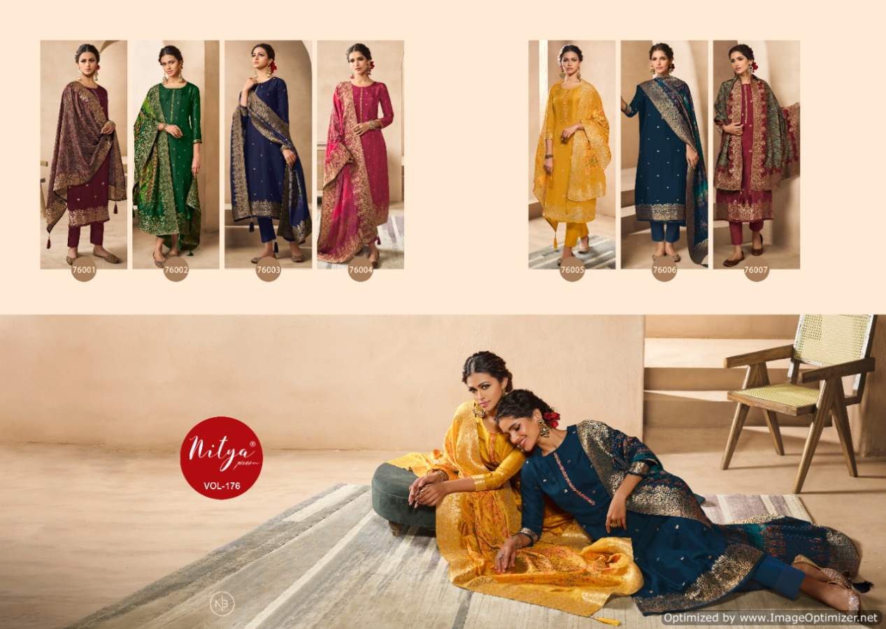Lt Nitya 176 Georgette Wear Designer Salwar Kameez Catalog