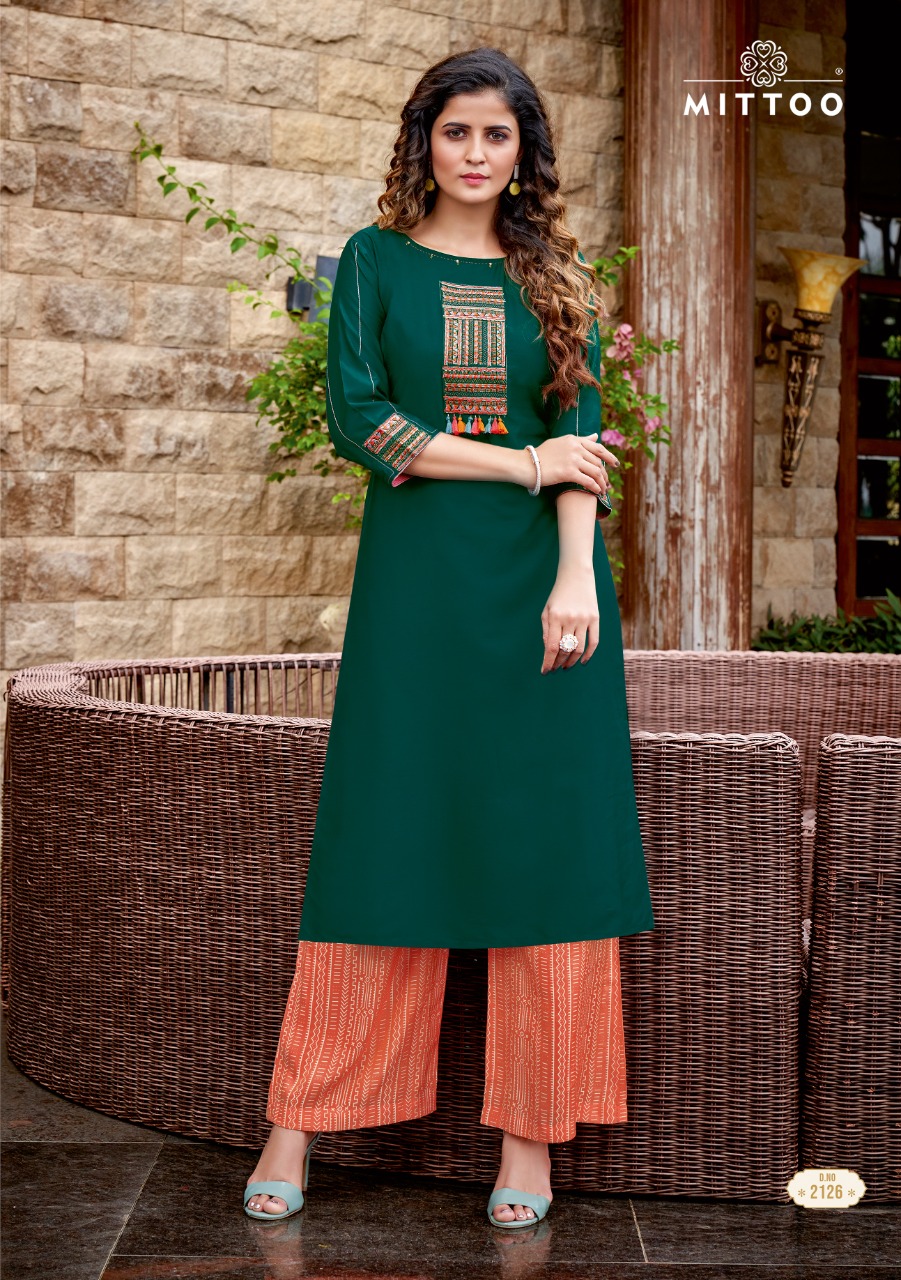 Mittoo Panghat  Vol 20 Designer Festive Wear Kurti With Plazzo Catalog