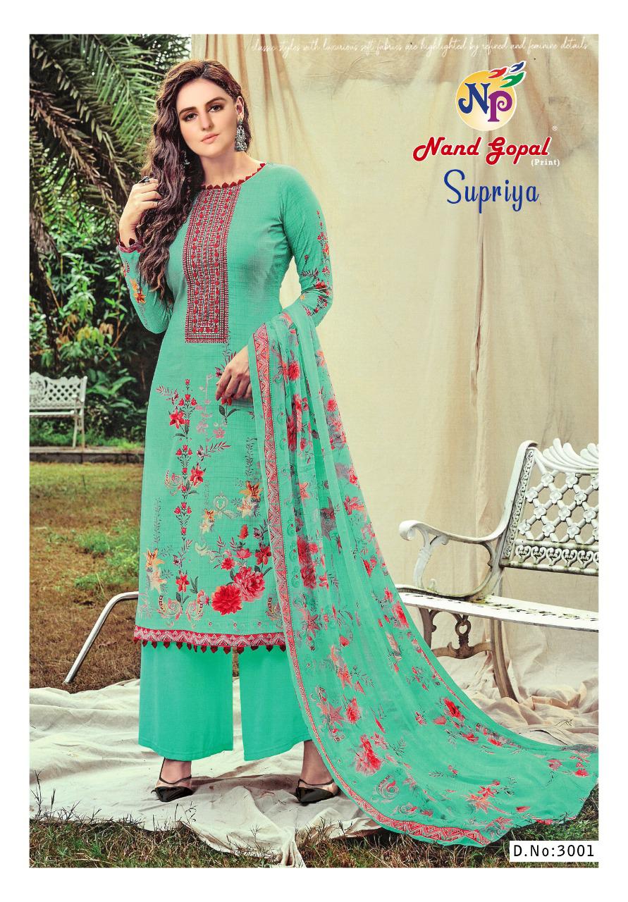 Nand Gopal Supriya Vol  3 Karachi Cotton Dress Material  Catalog