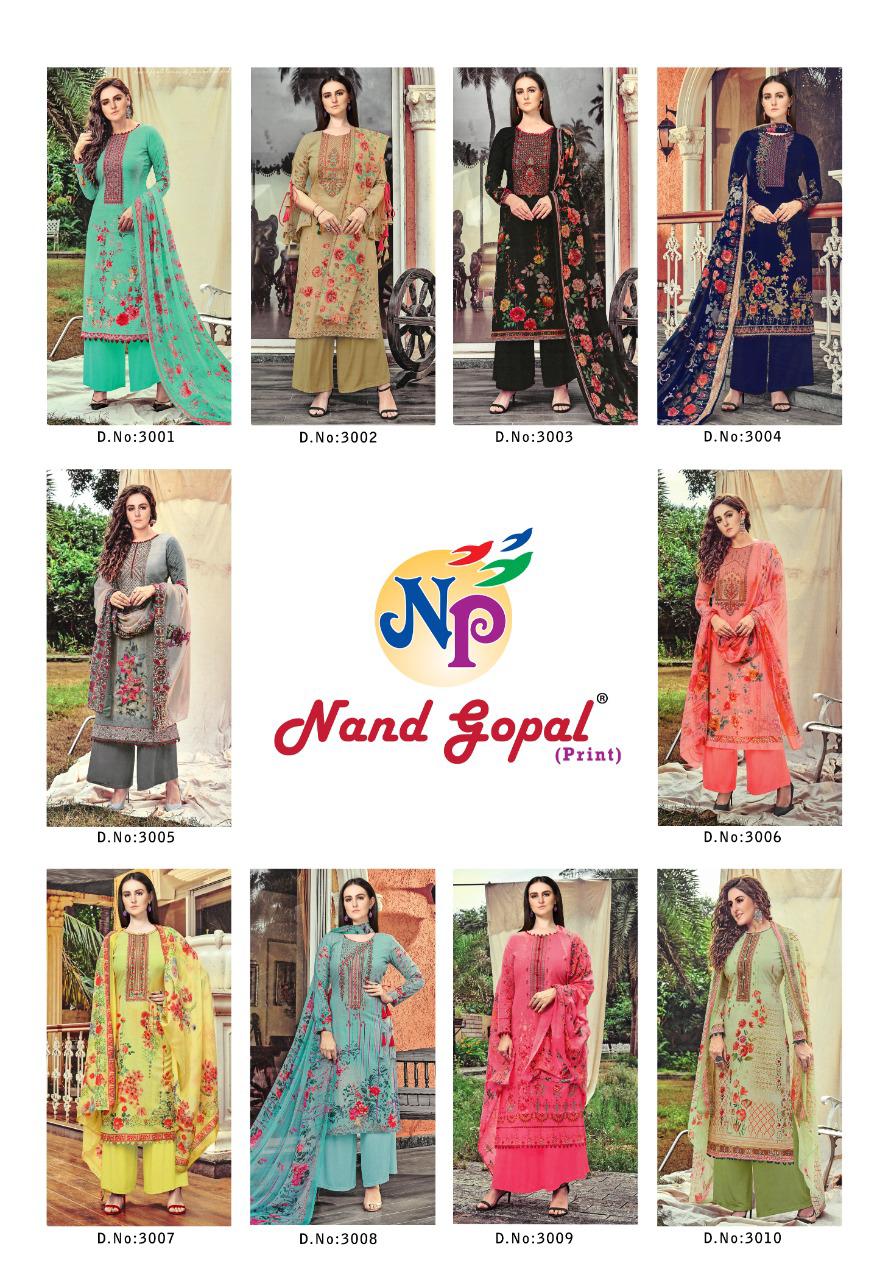 Nand Gopal Supriya Vol  3 Karachi Cotton Dress Material  Catalog