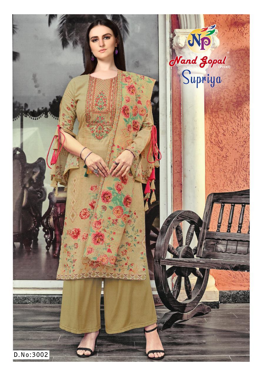 Nand Gopal Supriya Vol  3 Karachi Cotton Dress Material  Catalog
