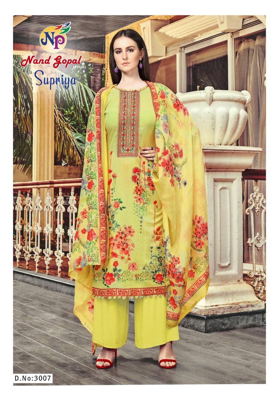 Nand Gopal Supriya Vol  3 Karachi Cotton Dress Material  Catalog