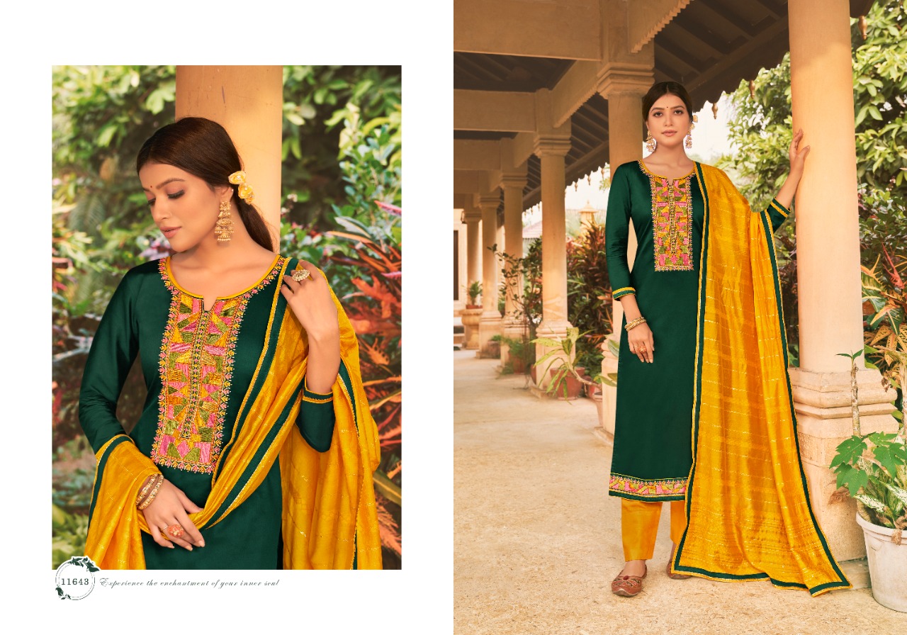 Panch Ratna Antra Silk Designer Silk Dress Material Wholesale