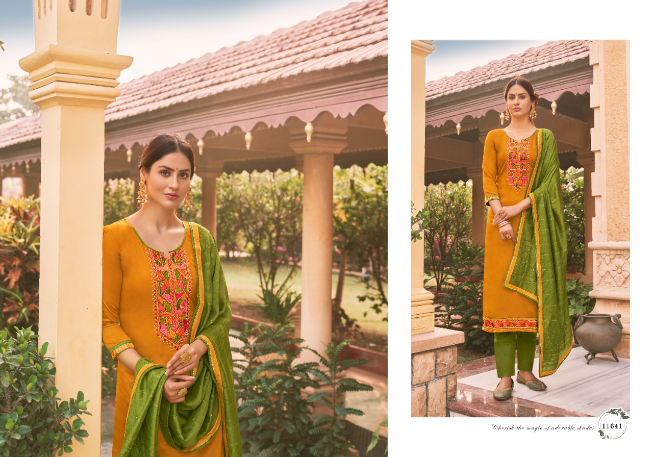 Panch Ratna Antra Silk Designer Silk Dress Material Wholesale