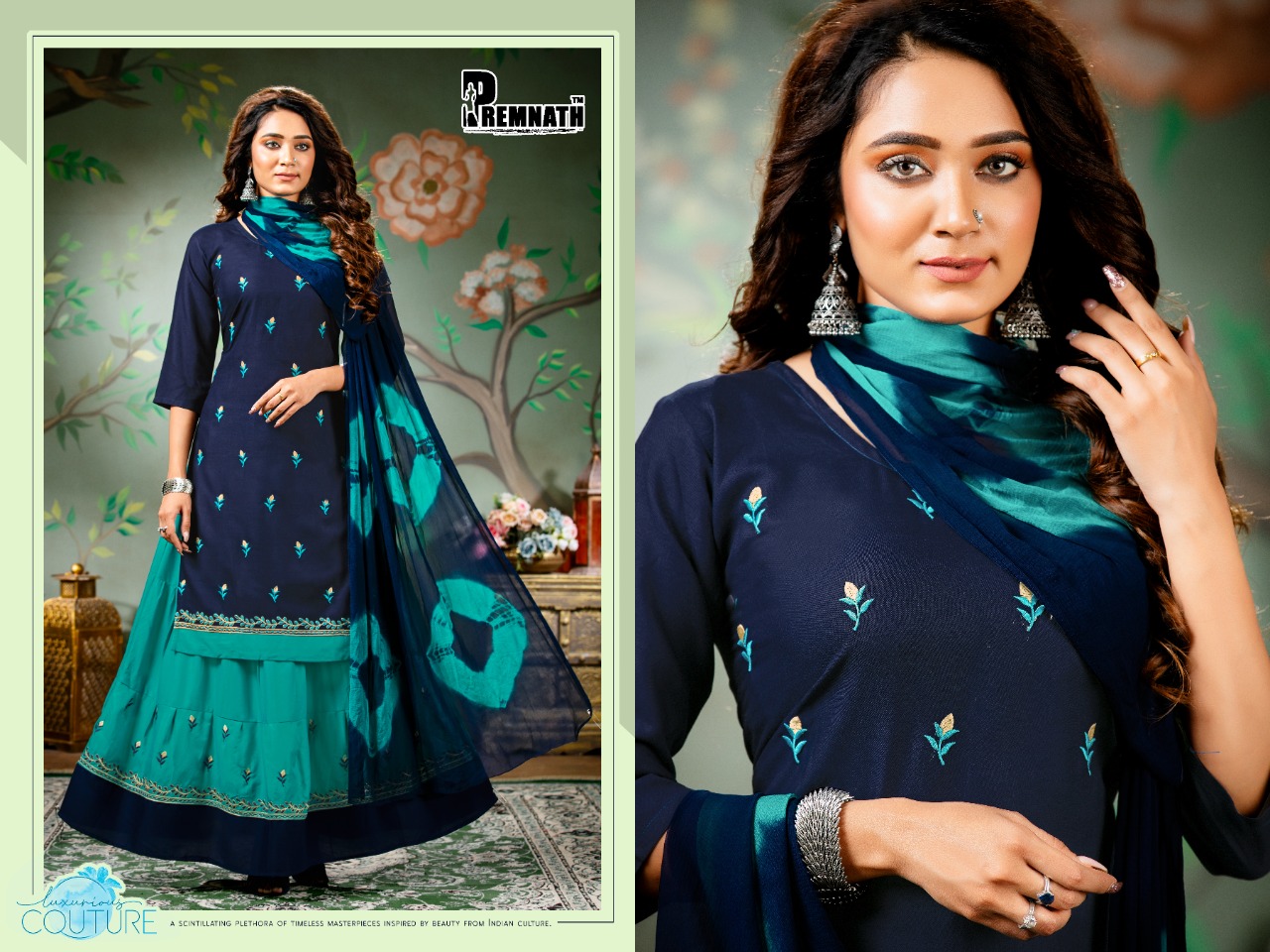 Premnath Padma Vol 8 Festive Wear Ready Made  Kurti  Bottom With Duptta Catalog