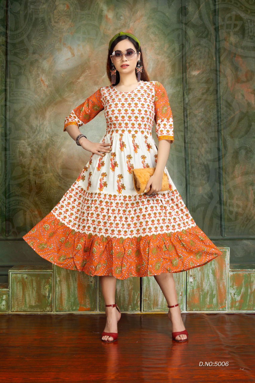 Premnath Precious Print  Kurti Buy Designer Anarkali For Women & Girls