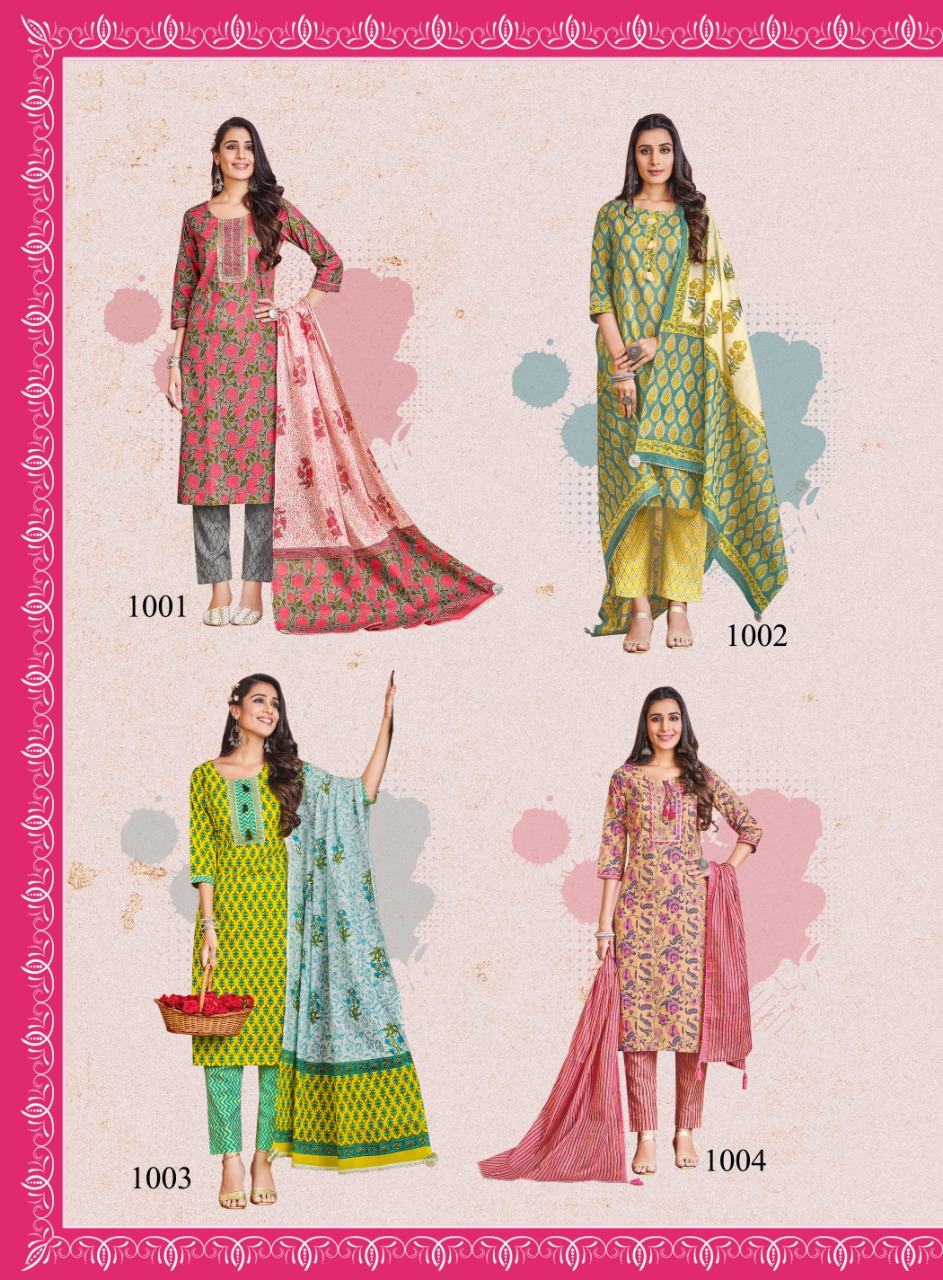 Radhika Cotton Kudi Vol 1 Pure Cotton  Readymade Casual Dress Material Catalog