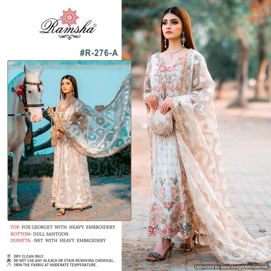 Ramsha R 276 Nx Georgette Wear Pakistani Salwar Suits Catalog