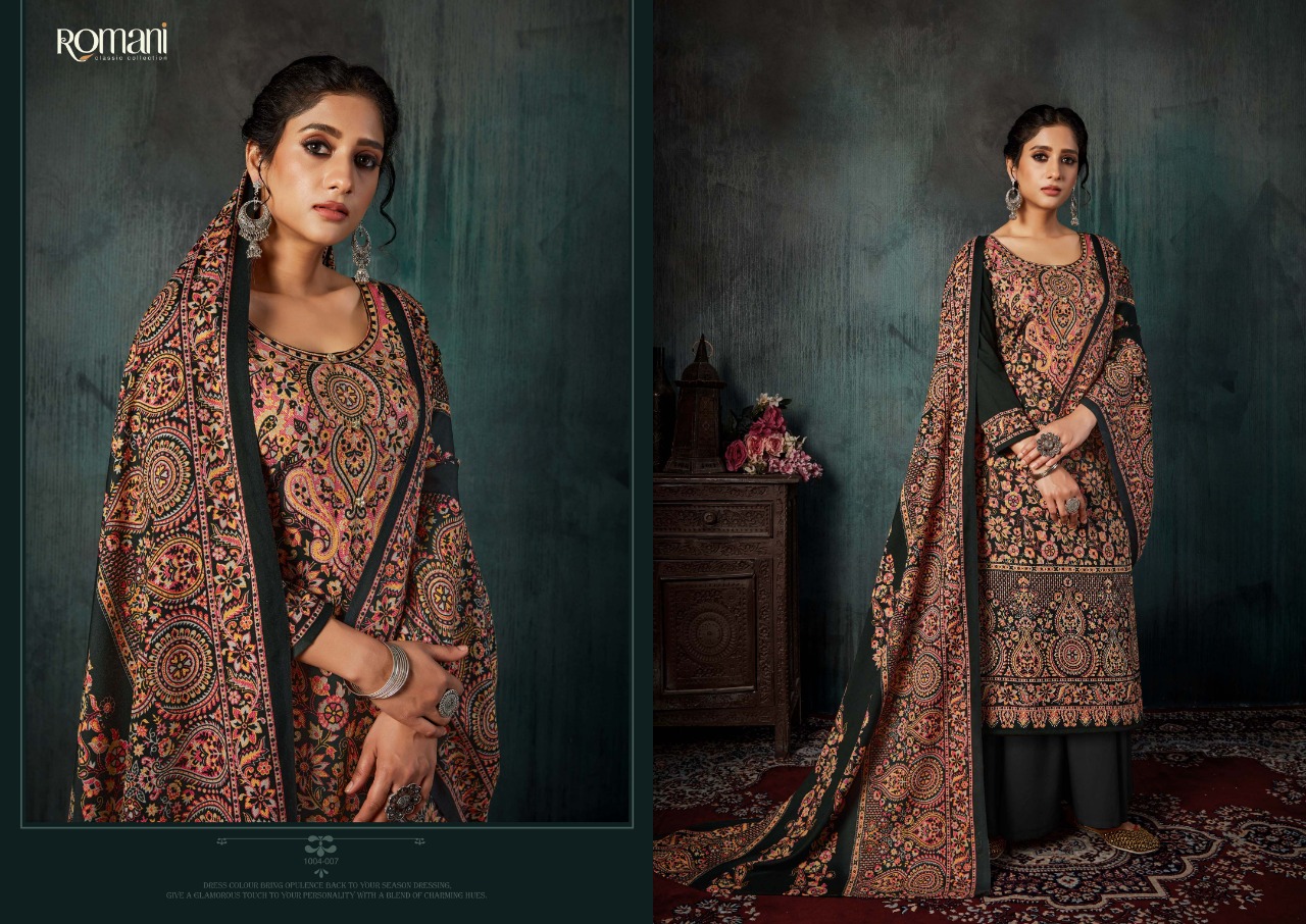 Romani Kashmiri Kaani Dress Material Catalog