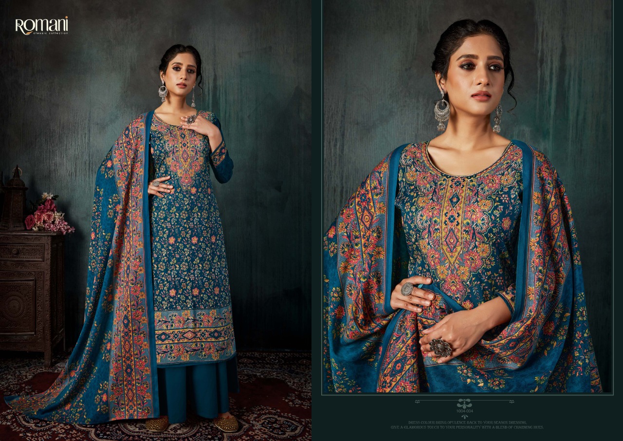 Romani Kashmiri Kaani Dress Material Catalog