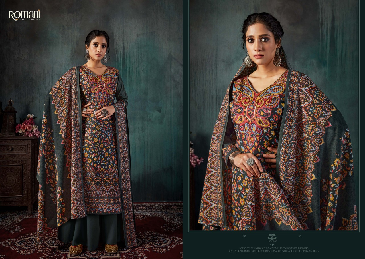 Romani Kashmiri Kaani Dress Material Catalog