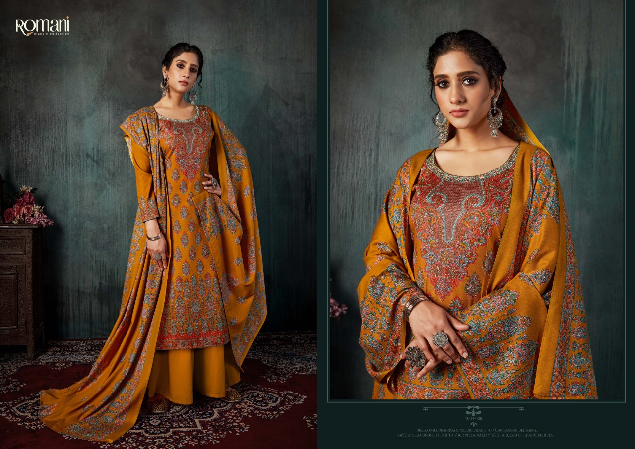 Romani Kashmiri Kaani Dress Material Catalog