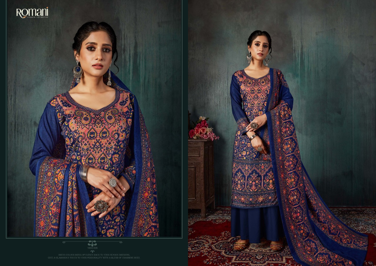 Romani Kashmiri Kaani Dress Material Catalog