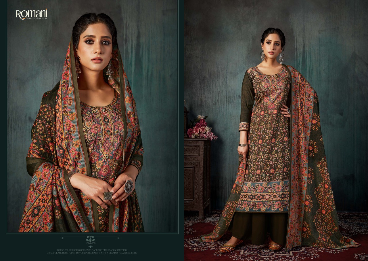 Romani Kashmiri Kaani Dress Material Catalog
