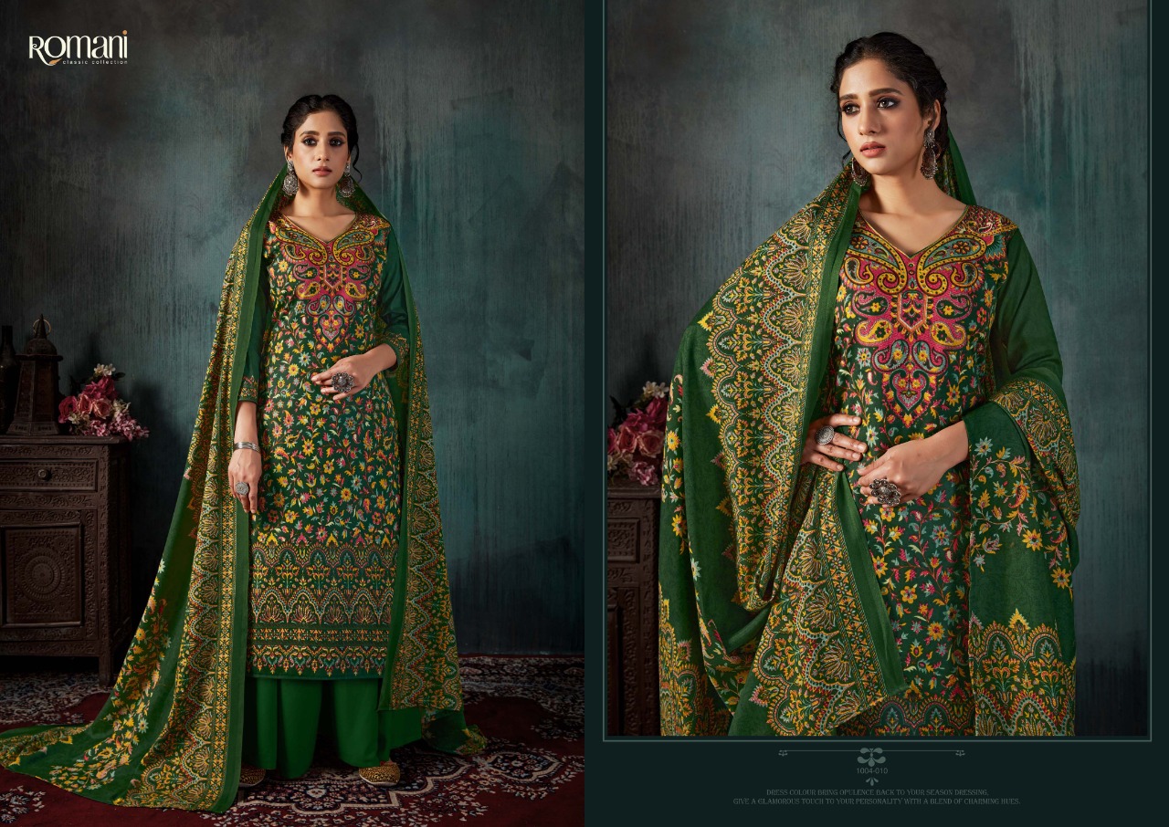 Romani Kashmiri Kaani Dress Material Catalog