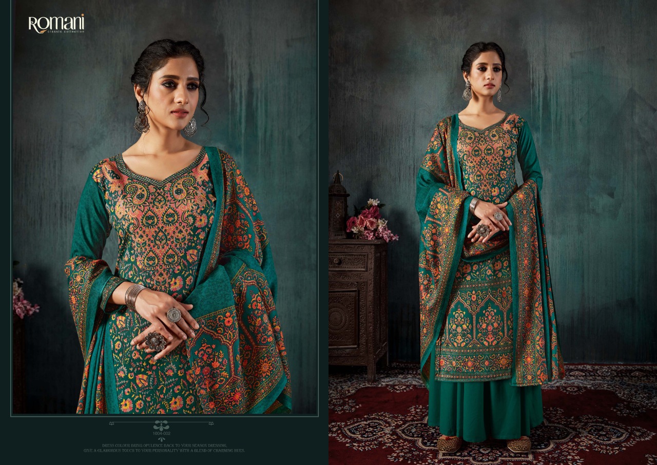 Romani Kashmiri Kaani Dress Material Catalog