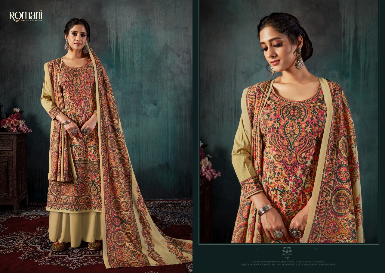 Romani Kashmiri Kaani Dress Material Catalog