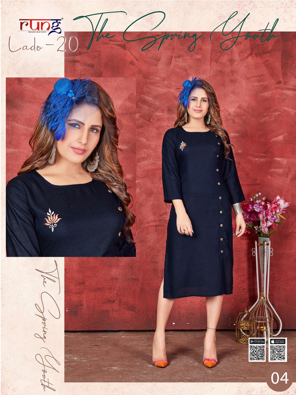 Rung Lado  Vol 20  Casual Wear  Kurti Wholesaler In Surat