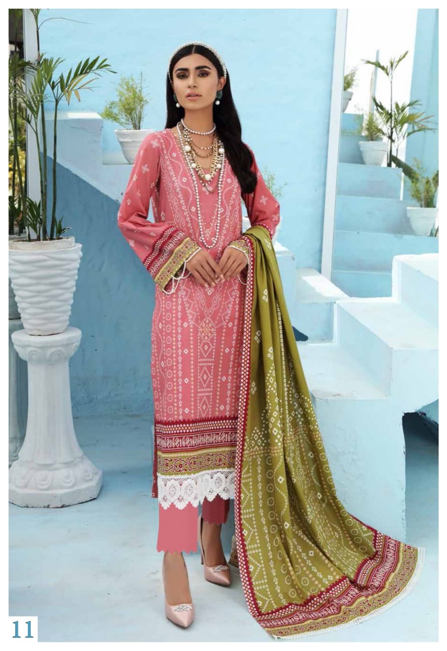 Sana Safinaz Luxury Lawn Collection Vol 11 Cotton Dress Material Catalog