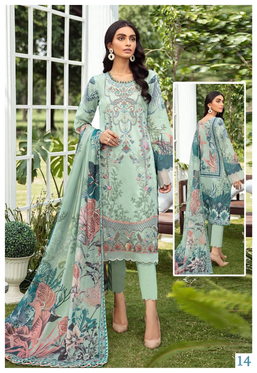 Sana Safinaz Luxury Lawn Collection Vol 11 Cotton Dress Material Catalog