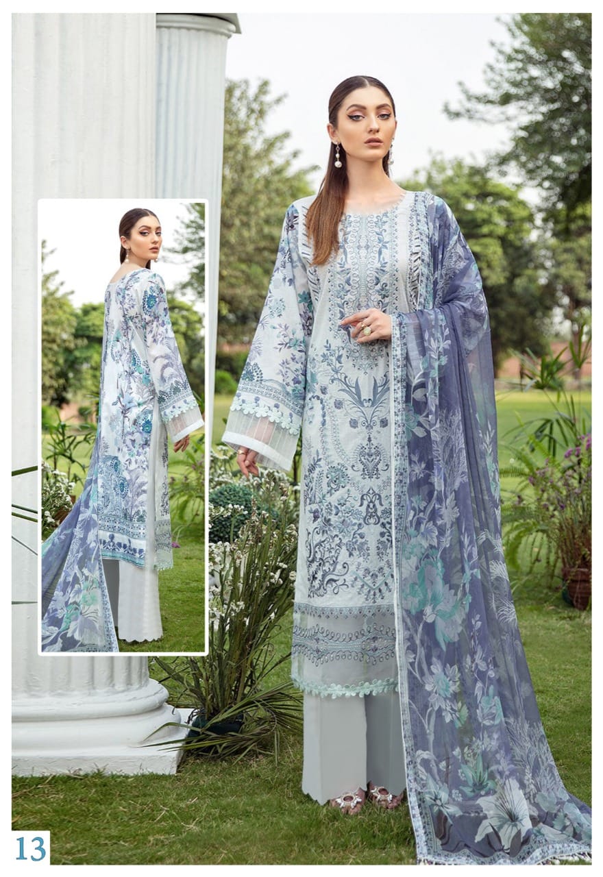 Sana Safinaz Luxury Lawn Collection Vol 11 Cotton Dress Material Catalog