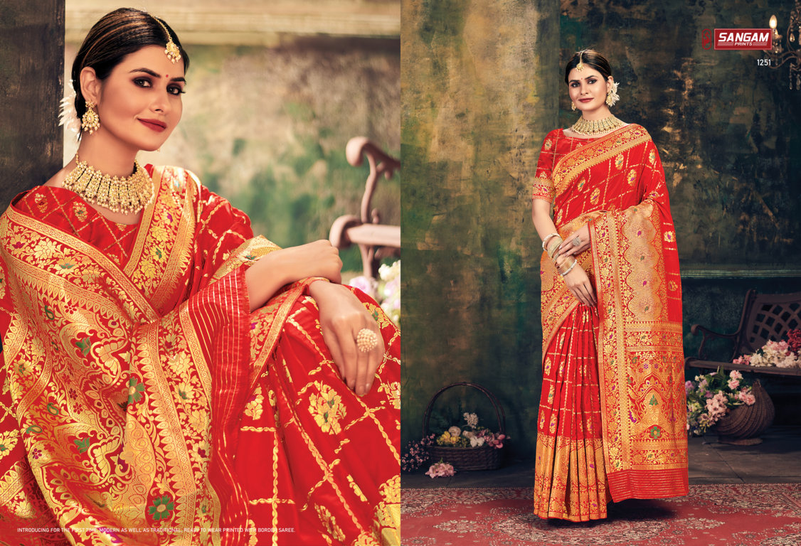 Sangam Keshvi Silk Festive Wear Banarasi Saree Catalog