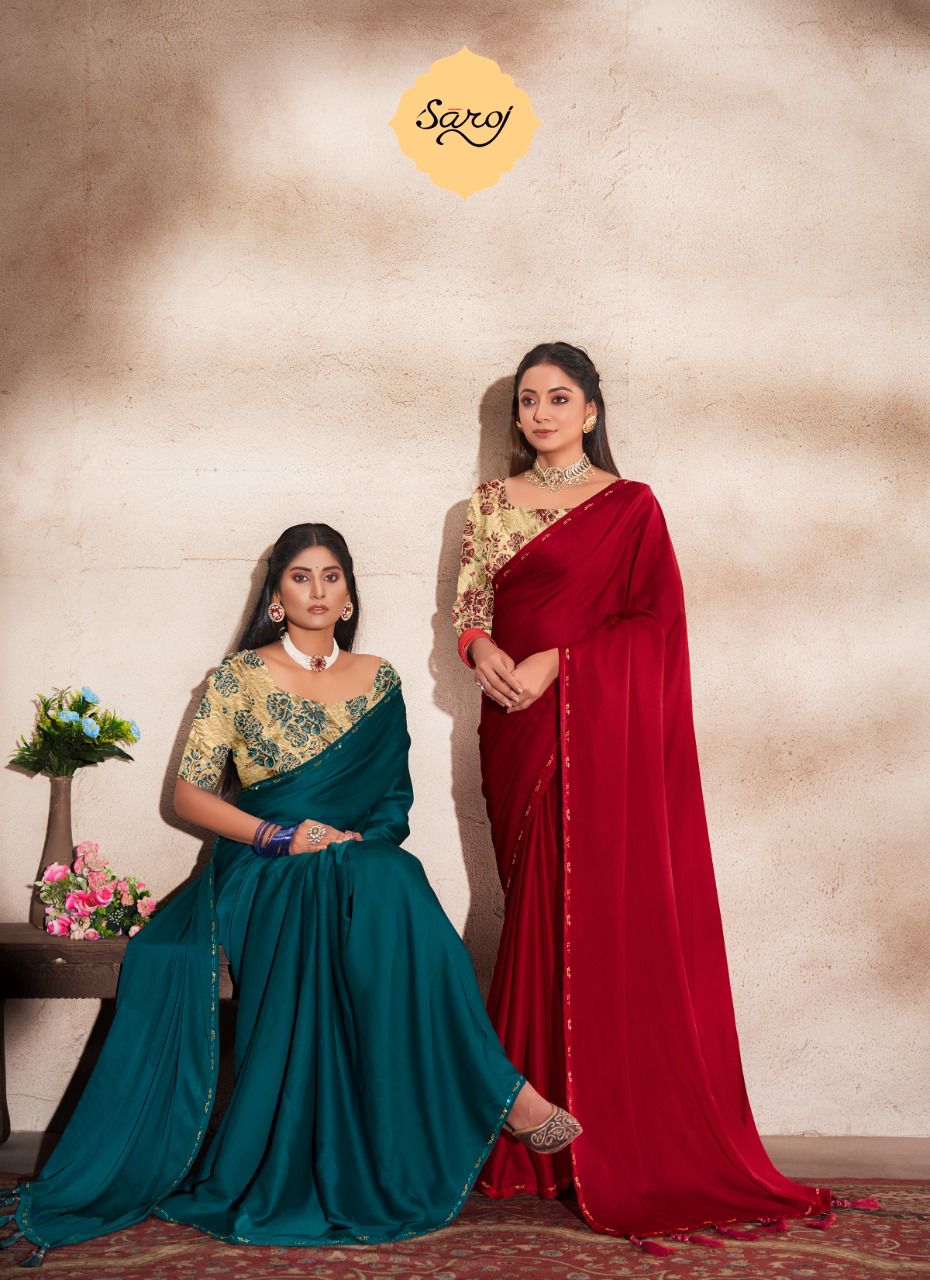 Saroj Julliet Casual Wear Georgette Saree Catalog