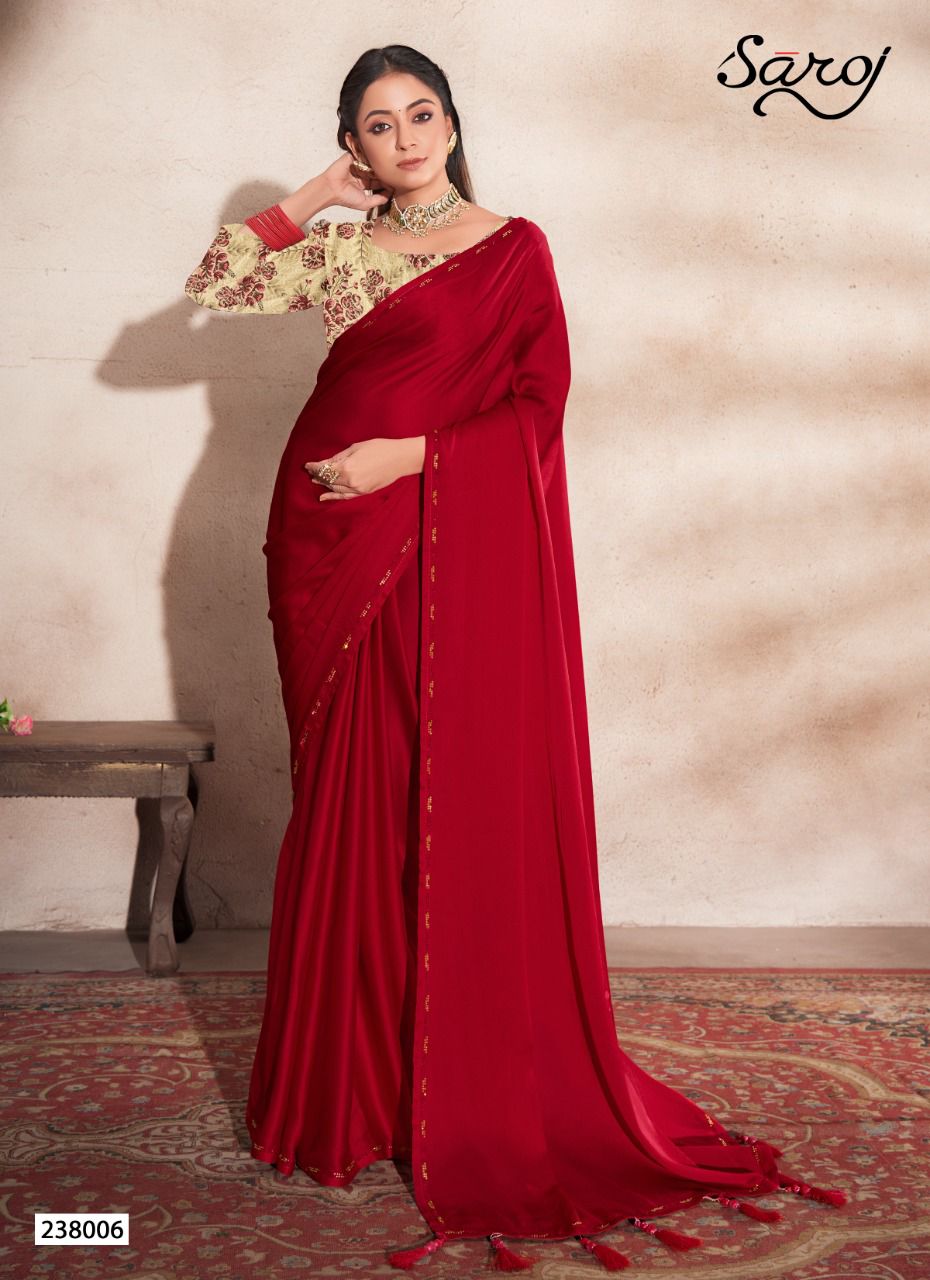Saroj Julliet Casual Wear Georgette Saree Catalog