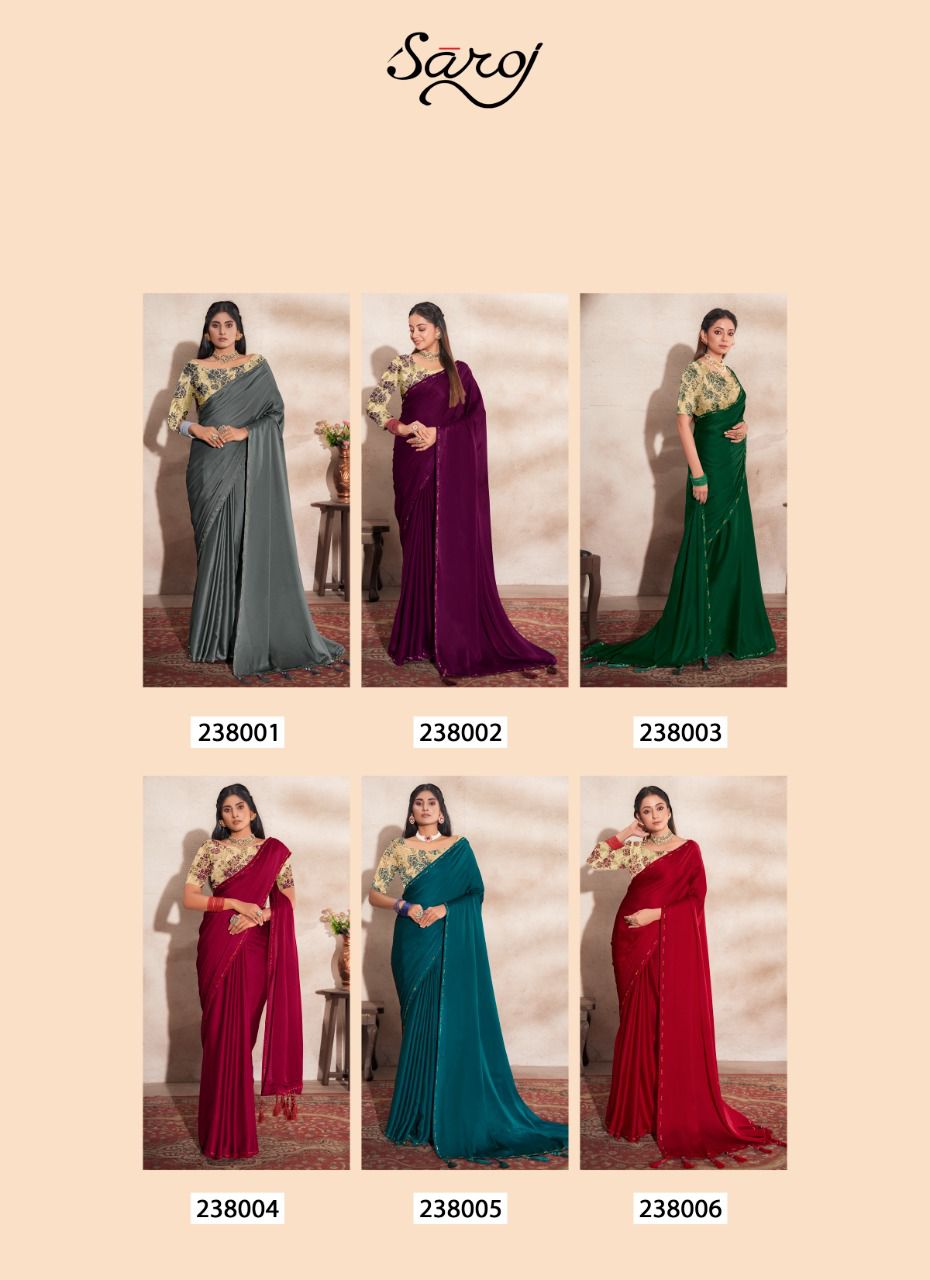 Saroj Julliet Casual Wear Georgette Saree Catalog