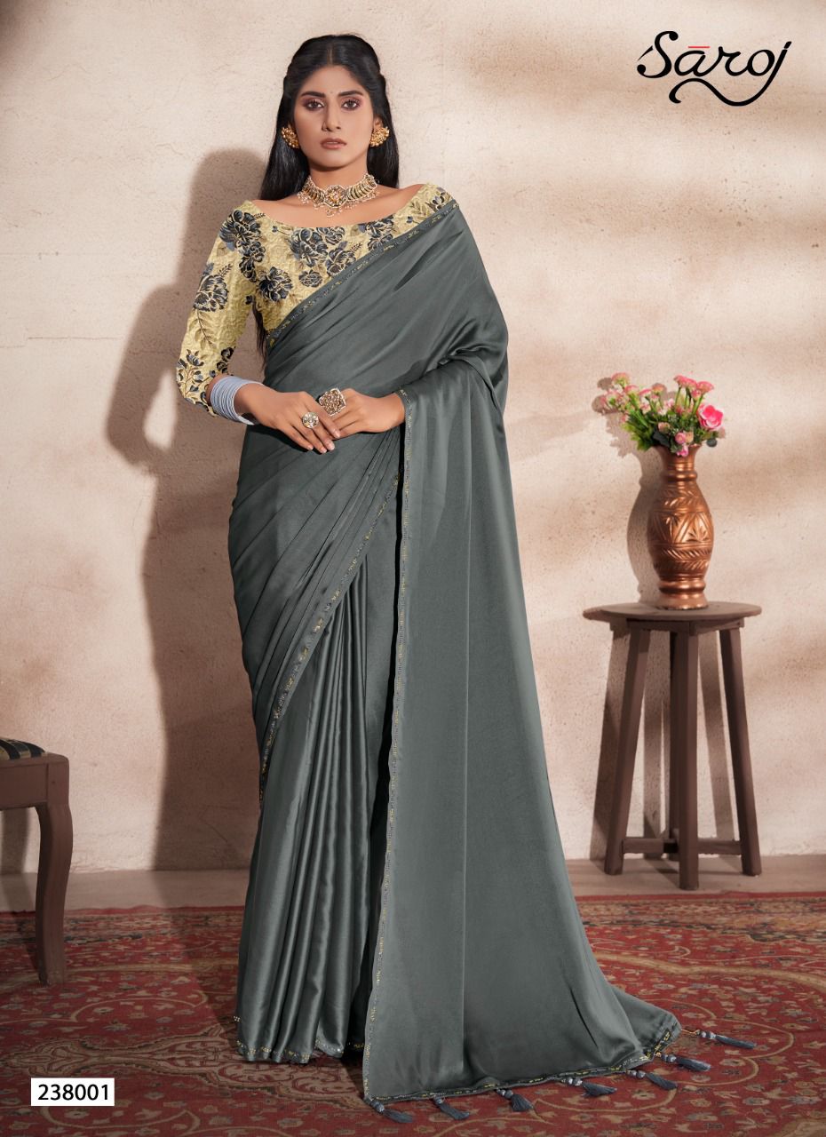 Saroj Julliet Casual Wear Georgette Saree Catalog