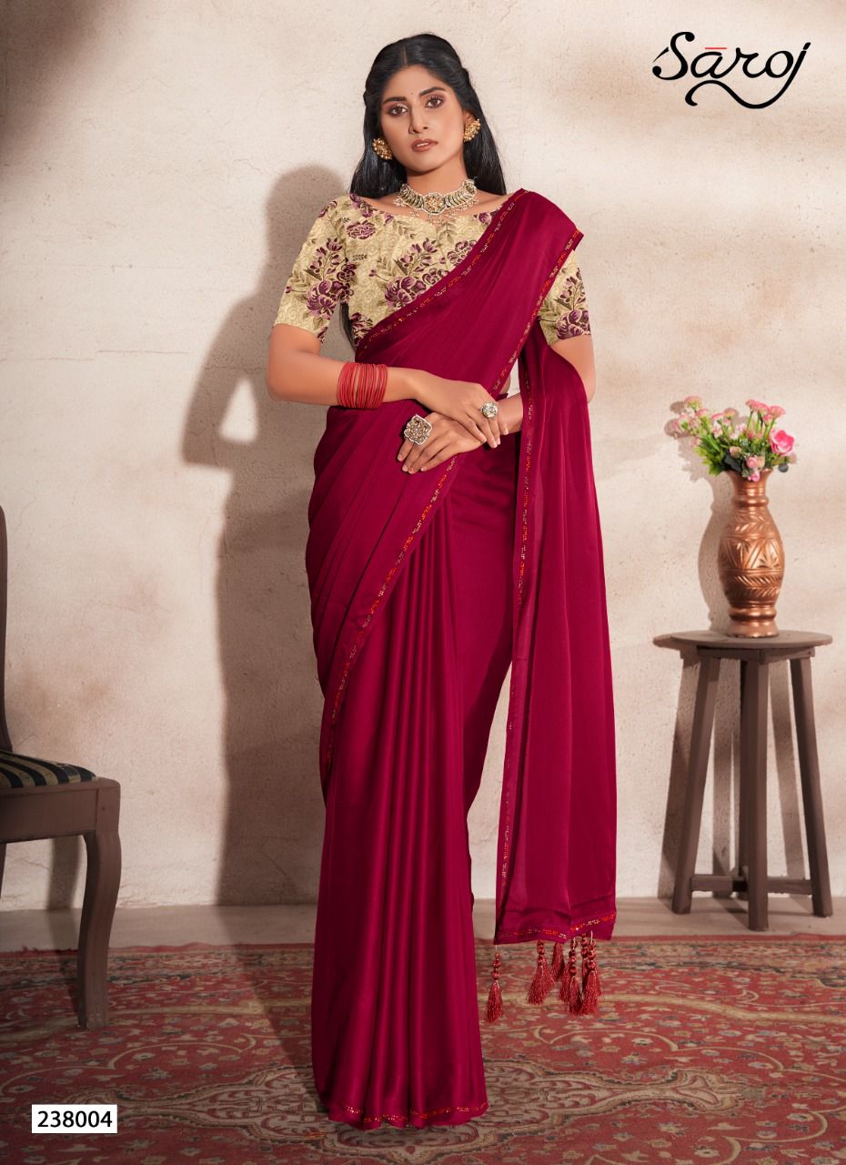 Saroj Julliet Casual Wear Georgette Saree Catalog