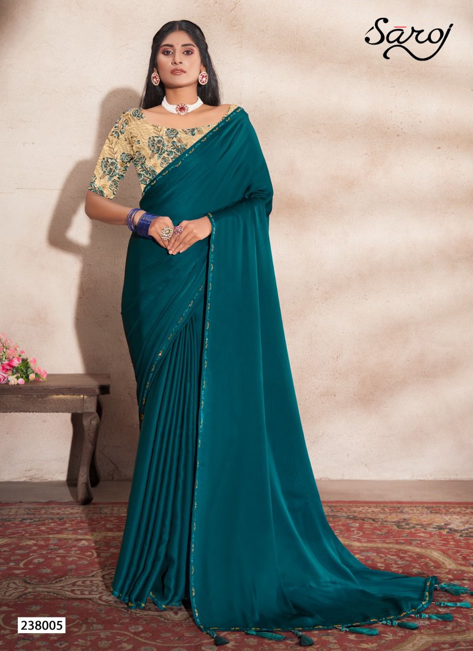 Saroj Julliet Casual Wear Georgette Saree Catalog