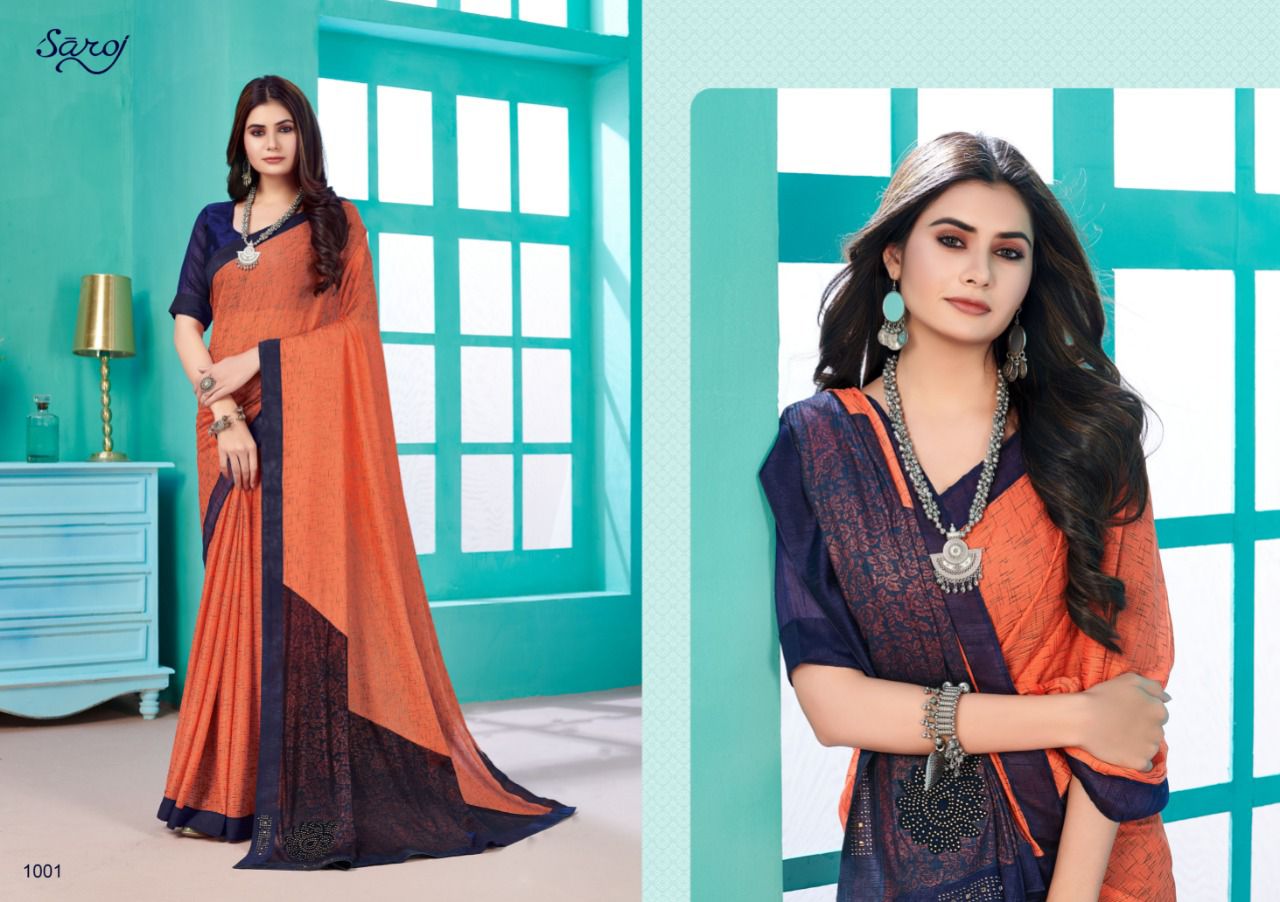 Saroj Kala Kriti Casual Wear Lycra Saree Catalog